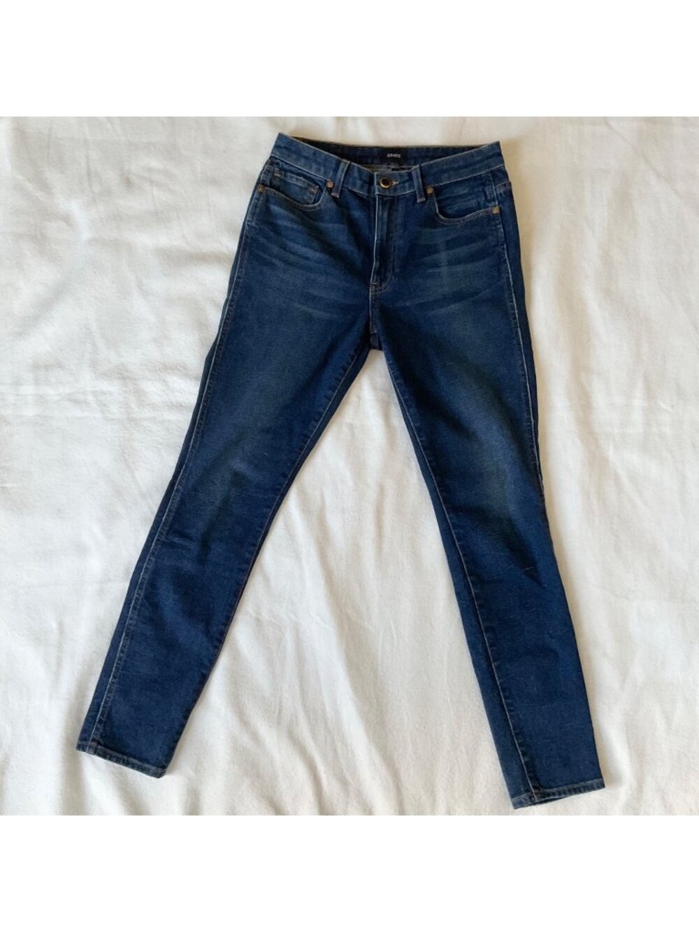Khaite Kassandra mid-rise skinny Jean dark blue SZ28 waist29